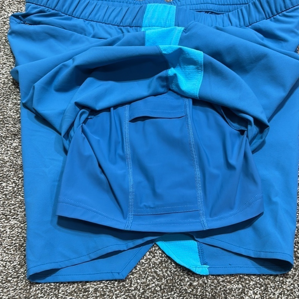 NWT Outdoor Voices high stride 7” short with Pockets river/azure women’s XL - Picture 14 of 14